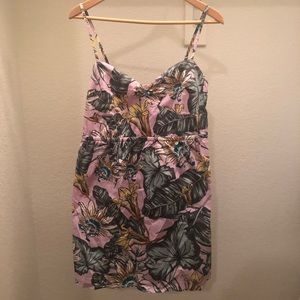 JCrew Pink Floral Printed Summer Dress